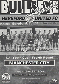 Hereford United Youth v Manchester City Youth 1995-96