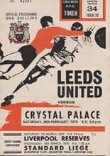 Leeds United v Crystal Palace 28-Feb-1970