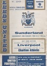 Leeds United v Sunderland 28-Aug-1968