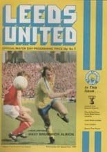 Leeds United v West Bromwich Albion 06-Sep-1978