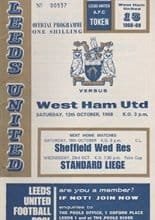 Leeds United v West Ham United 12-Oct-1968