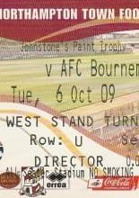 Northampton Town v AFC Bournemouth 06-Oct-2009
