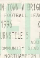 Northampton Town v Brighton & Hove Albion 28-Sep-1996