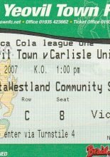 Yeovil Town v Carlisle United 13-Oct-2007