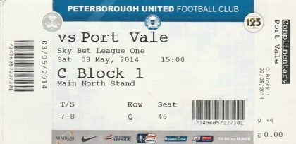 Peterborough United v Port Vale  03-May-2014