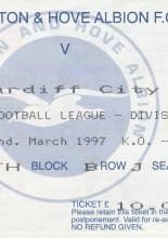 Brighton & Hove Albion v Cardiff City 22-Mar-1997