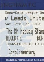 Gillingham v Leeds United   17-Apr-2010