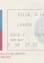 Aston Villa v Leeds United  - Date unknown