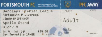 Portsmouth v Liverpool   19-Dec-2009