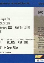 Brighton & Hove Albion v Norwich City 13-02-2010