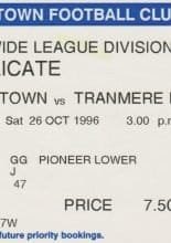 Ipswich Town v Tranmere Rovers   26-Oct-1996
