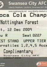 Swansea City v Nottingham Forest 12-Dec-2009