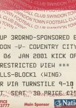 Swindon Town v Coventry City 06-Jan-2001
