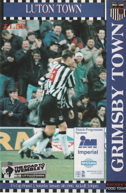Grimsby Town v Luton Town 06-Jan-1996