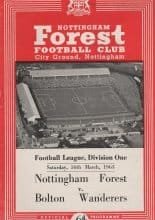 Nottingham Forest v Bolton Wanderers 16-Mar-1963