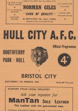 Hull City v Bristol City    07-Mar-1964