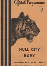 Hull City v Bury 29-Aug-1953