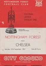 Nottingham Forest v Chelsea 23-Sep-1967