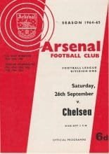 Arsenal v Chelsea 26-Sep-1964