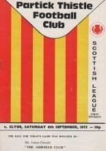 Partick Thistle v Clyde 06-Sep-1975