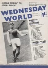 Sheffield Wednesday v Crystal Palace 25-Oct-1969
