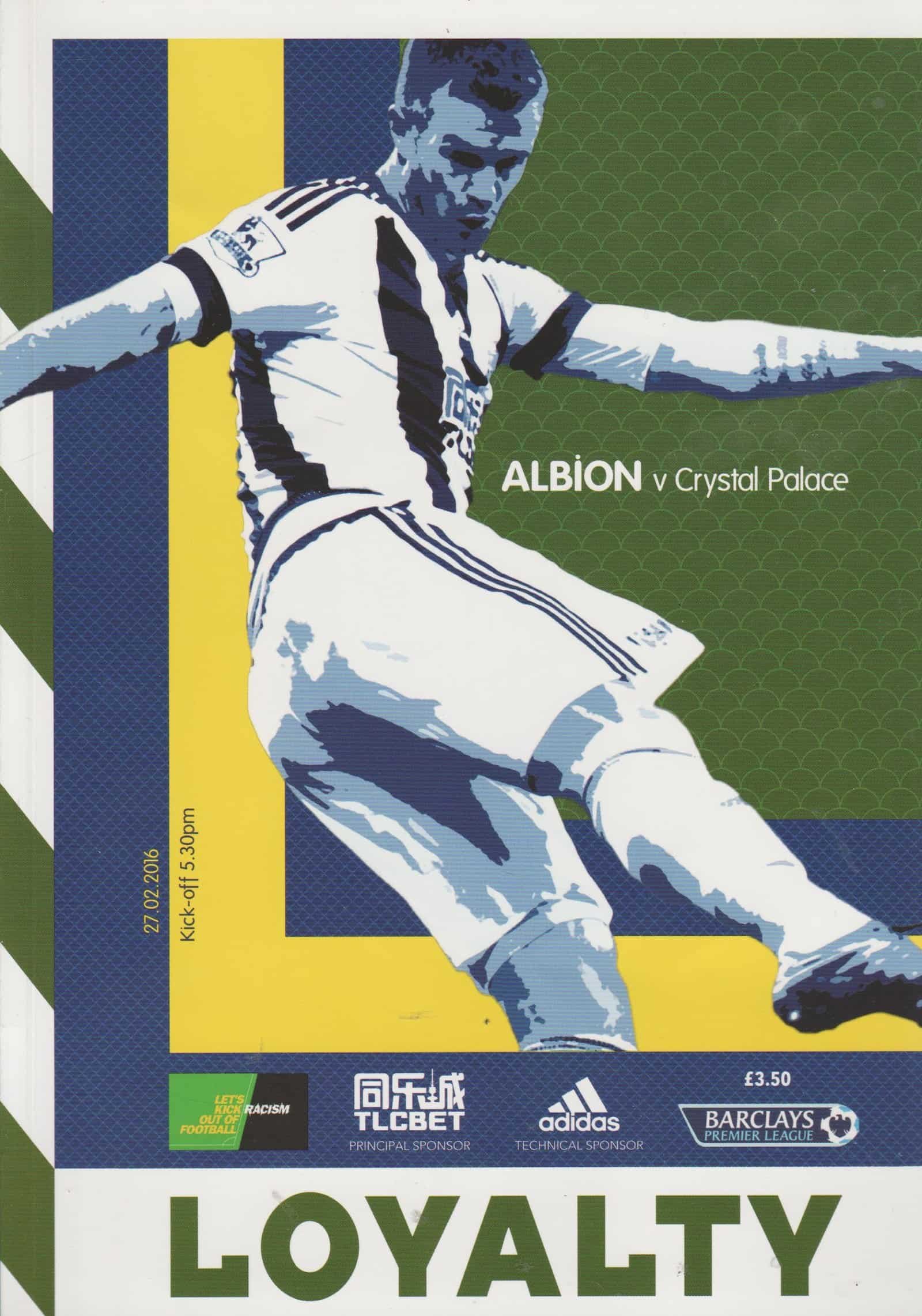 West Bromwich Albion v Crystal Palace 27-Feb-2016