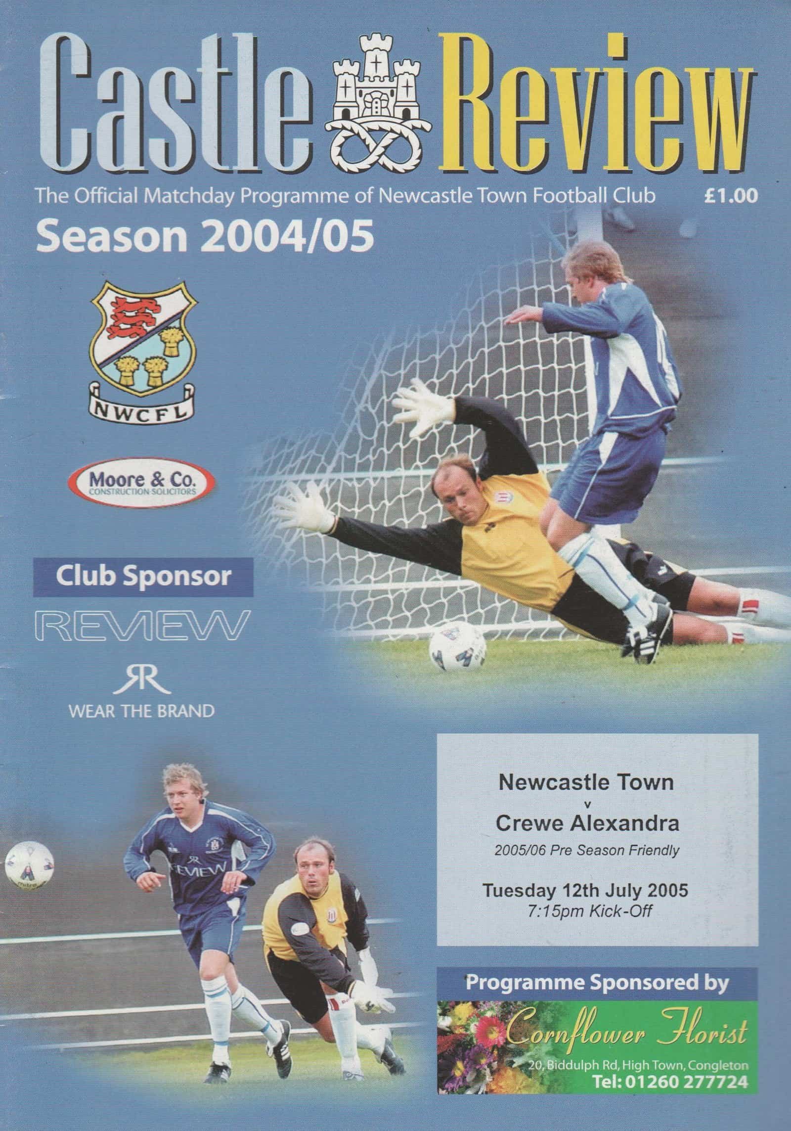 Newcastle Town v Crewe Alexandra 12-Jul-2005