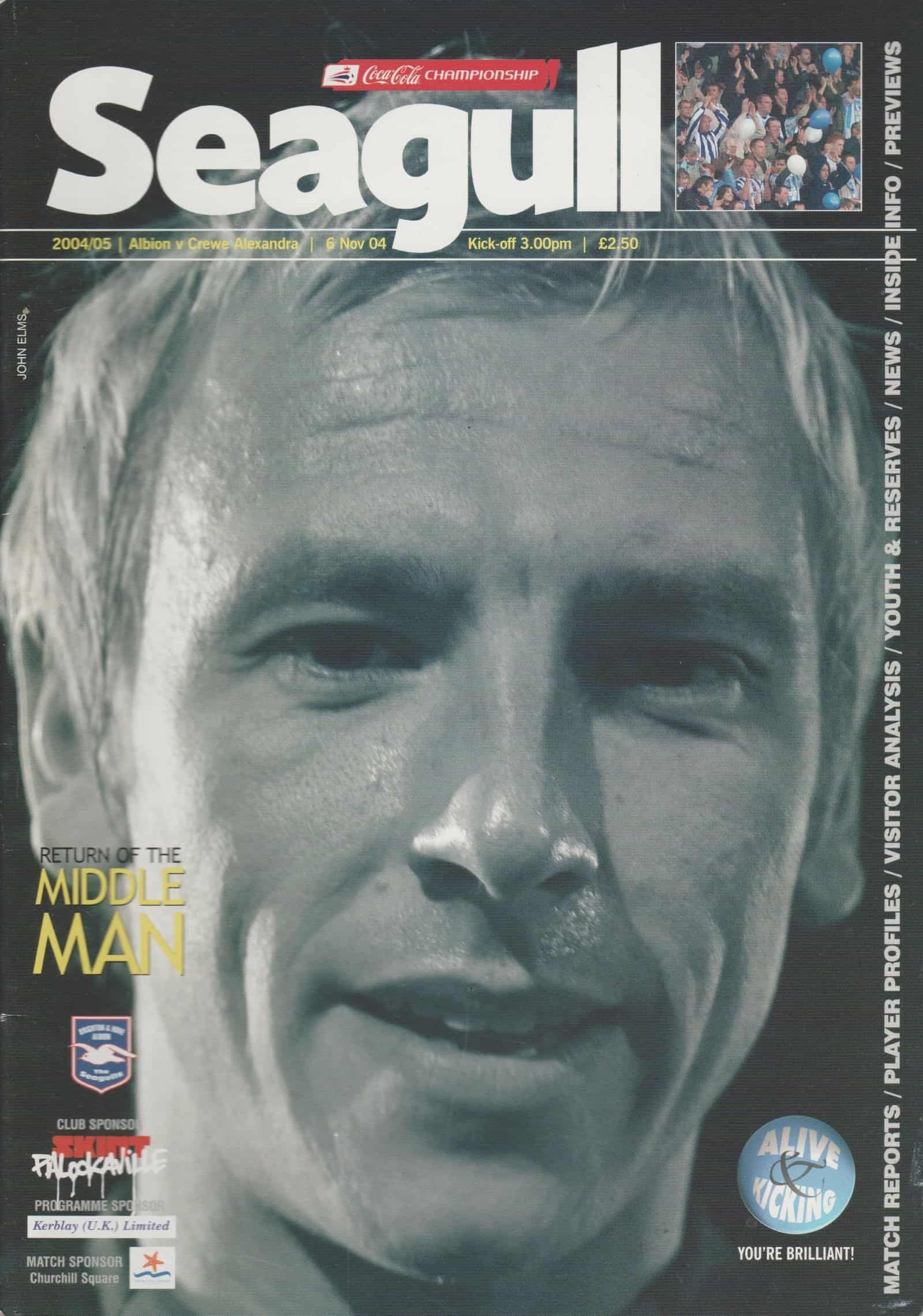 Brighton and Hove Albion v Crewe Alexandra 06-Nov-2004