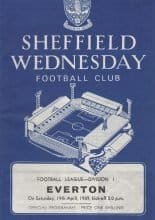 Sheffield Wednesday v Everton 19-Apr-1969