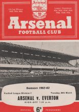 Arsenal v Everton 26-Mar-1963