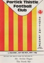 Partick Thistle v Falkirk 11-Oct-1975