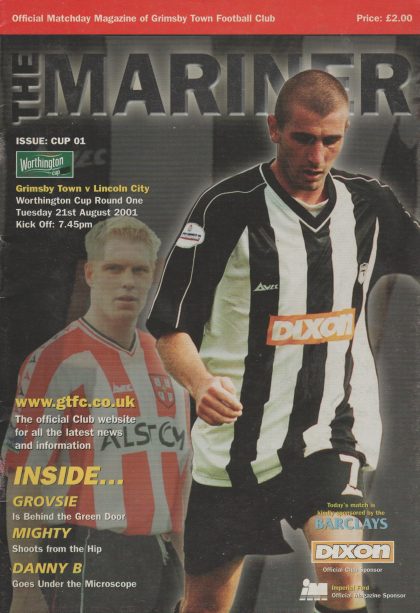 Grimsby Town v Lincoln City 21-Aug-2001