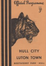 Hull City v Luton Town  27-Feb-1954