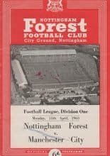 Nottingham Forest v Manchester City 15-Apr-1963