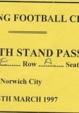 Reading v Norwich City 04-Mar-1997