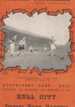 Hull City v Queens Park Rangers    18-Nov-1950