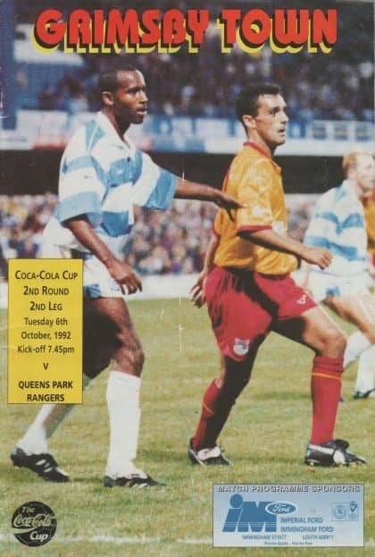 Grimsby Town v Queens Park Rangers 06-Oct-1992