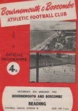 Bournemouth and Boscombe Athletic v Reading 27-Jan-1962