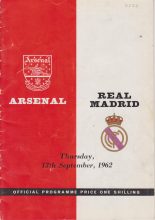 Arsenal v Real Madrid 13-Sep-1962