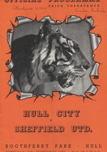 Hull City v Sheffield United   27-Sep-1952