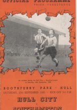 Hull City v Southampton  30-Sep-1950