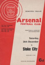 Arsenal v Stoke City 26-Dec-1964