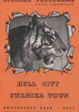 Hull City v Swansea City  13-Sep-1952