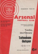 Arsenal v Tottenham Hotspur 23-Feb-1965