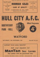 Hull City v Watford 14-Dec-1963