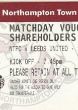 Northampton Town v Leeds United 17-Nov-2008