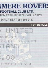 Tranmere Rovers v Sheffield United 03-Sep-1994