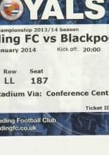 Reading v Blackpool 28-Jan-2014