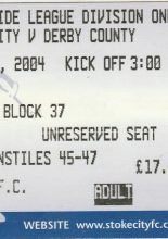 Stoke City v Derby County   10-Jan-2004
