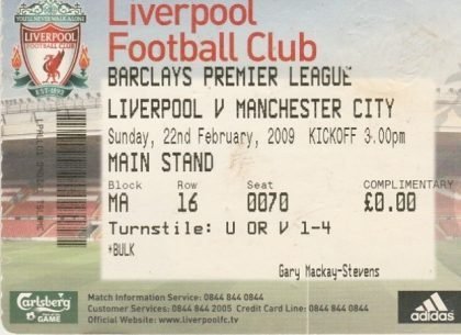 Liverpool v Manchester City   22-Feb-2009